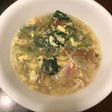 ピノグリーンキノコたっぷり卵スープ。No.164